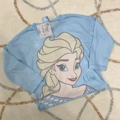 【新品】アナと雪の女王 アナ雪 エルサ ピンク 薄手ロンT 100