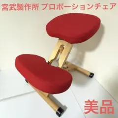 宮武製作所 プロポーションチェア レッド バランスチェア 美品 美姿勢 矯正