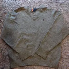 Ralph Lauren ラムウール セーター M グレー