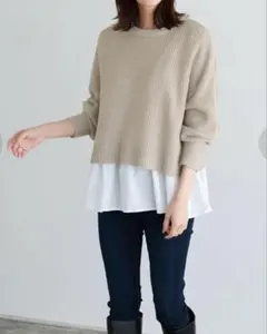 マーベラスバイピエロ フリルドッキングニット