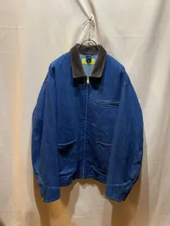 デニムジャケット コーデュロイ襟 wide casual vintage 3.0