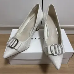 RANDA ランダ ビジューメタルパーツポインテッドトゥパンプス 23cmのサムネイル