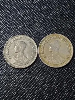n*i様 1695.　タイの記念硬貨　2枚セットのサムネイル