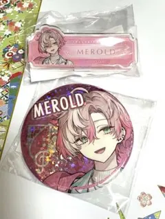 フラガリアメモリーズ プライズ メロルド ホログラム缶バッジ ネームバッジ