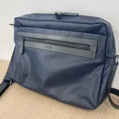CalvinKlein Platinum ショルダーバッグ 外ポケット付き◇