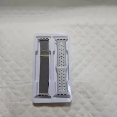 Apple Watch用 グレー シルバーメッシュバンド 無段階調整 ２本入