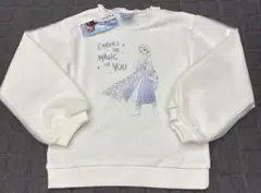 エルサ トレーナー ホワイト　FROZEN Disney 120
