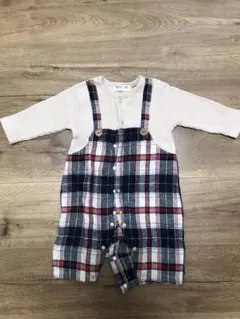 チェック柄ロンパース 70サイズ