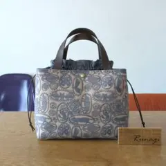 あおりポケットの巾着バッグ＊ミナペルホネン pomppia - メルカリ