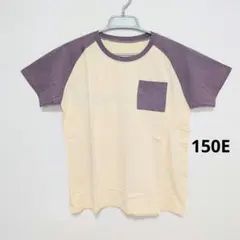 キッズ ポケット付き ラグラン 半袖 Tシャツ 150E アイボリー