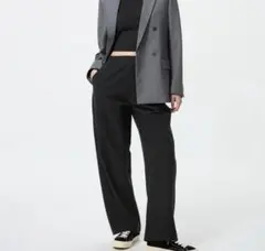 UNIQLO ジャージーカーブパンツ　L 黒