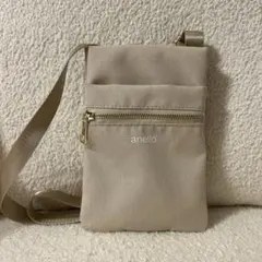 anello スマホショルダー　ベージュ