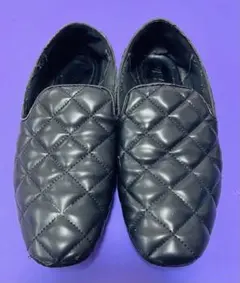 激安　ZARA ザラ　フラットシューズ　24.5 黒　ブラック
