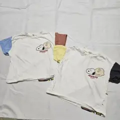 【まとめ売り】PEANUTS スヌーピー Tシャツ 90cm ２枚セット　双子