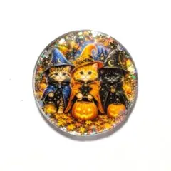 ハンドメイド レジン ブローチ ハロウィン キーホルダー ヘアゴム等