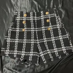 GRL　ツイードビジューボタンショートパンツ