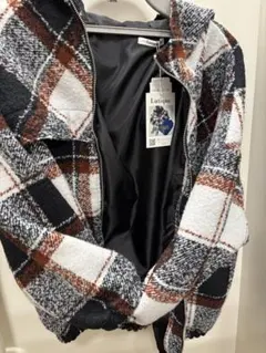 Lutique フリースチェックジャケット