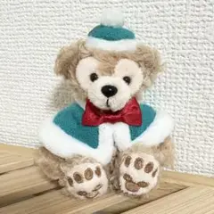 【美品】東京ディズニーシー限定　ダッフィー クリスマス　ぬいぐるみストラップ