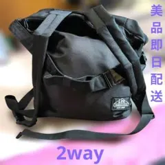 Lee リュック ブラック．2wayのサムネイル