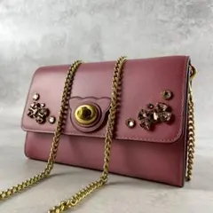 ✨稀少✨美品✨コーチ　マーロウ　ショルダーバッグ ウォレット　2way ピンク