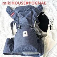 極美品✨️ ミキハウス×ポグネー コラボ 抱っこ紐　チャコールグレー Amazon.co.jp: MiKiHOUSE ミキハウス × POGNAE ポグネー コラボ
