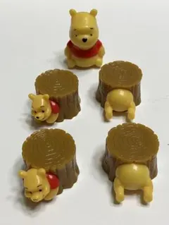 クマのプーさん　フィギュア　５個セット　ビルディングフィギュア　ディズニー