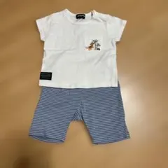 klädkäp 恐竜刺繍 Tシャツとショートパンツセット