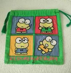 昭和レトロ ケロケロケロッピ 巾着 体操服入れ