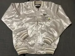 【新品未使用】PEANUTS スヌーピー スカジャン シルバー