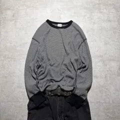 archive Thermal Stripe L/S Y2K Grunge