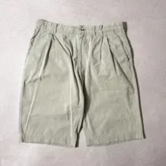 日本製 パパス コットン100% ツータックショーツ ライトグリーン Mのサムネイル