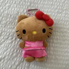 日焼けキティ　マスコットチャーム（ポーチ付）