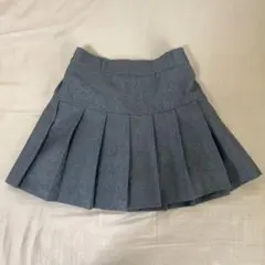 WEGO プリーツミニスカート グレー