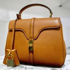 セリーヌ 16セーズ スモール ショルダーバッグ ハンドバッグ ブラウン