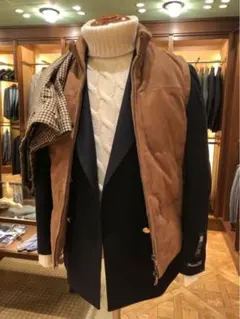 美品 EMMETI beams スエード ダウンベストのサムネイル
