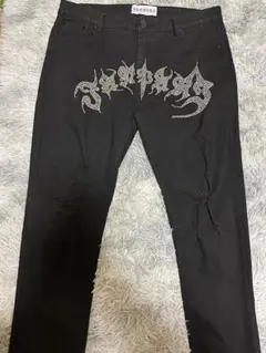 ✓Elegante VANQUISH 十字架 刺繍 フレアパンツ お兄系 日本製 - メルカリ