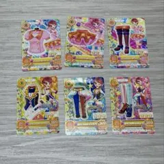 アイカツカード　6枚セット　一ノ瀬かえで　オレンジステージ　ステップマジシャン