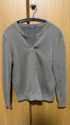 HUMAN WOMAN カーキジップニット　ヒューマンウーマン