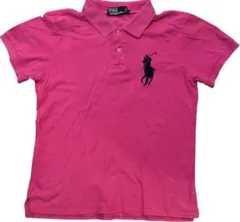 Polo by Ralph Lauren ビッグポニー ピンク ポロシャツ L