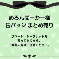 めろんぱーかー様 缶バッジまとめ売り