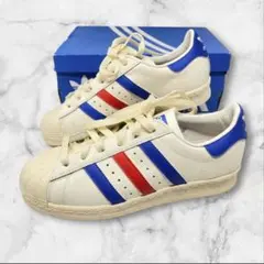 未使用 adidas スーパースター トリコロール 24.5 アディダス 白