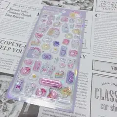 海外限定正規品！　サンリオ　ぷっくりシール　キティ
