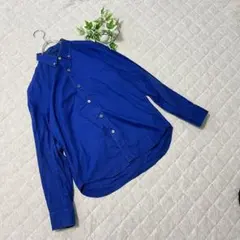 HARE【S】美品⭐️シャツ　ブルー　カジュアル　オシャレ　シンプル　ベーシック