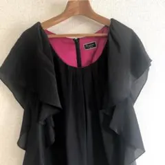 グレースコンチネンタル◎シフォン◎黒ワンピース