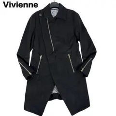 【極美品】Vivienne Westwood MANライダース風変形コート L Vivienne Westwood レア 本革ライダース