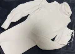 NICE CLAUP/オフホワイトワンピース