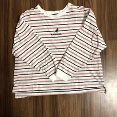 KANGOL ストライプ 長袖Tシャツ(Ｌサイズ)