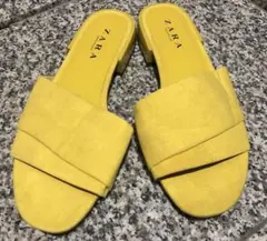 ZARA イエロー スリッパサンダル 39