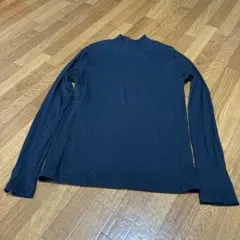 UNIQLO 리브 하이넥 긴팔 컷소우 하이넥