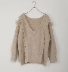 ☆MONO-MART ☆2WAY ミスティック ムード ニット☆フリンジ